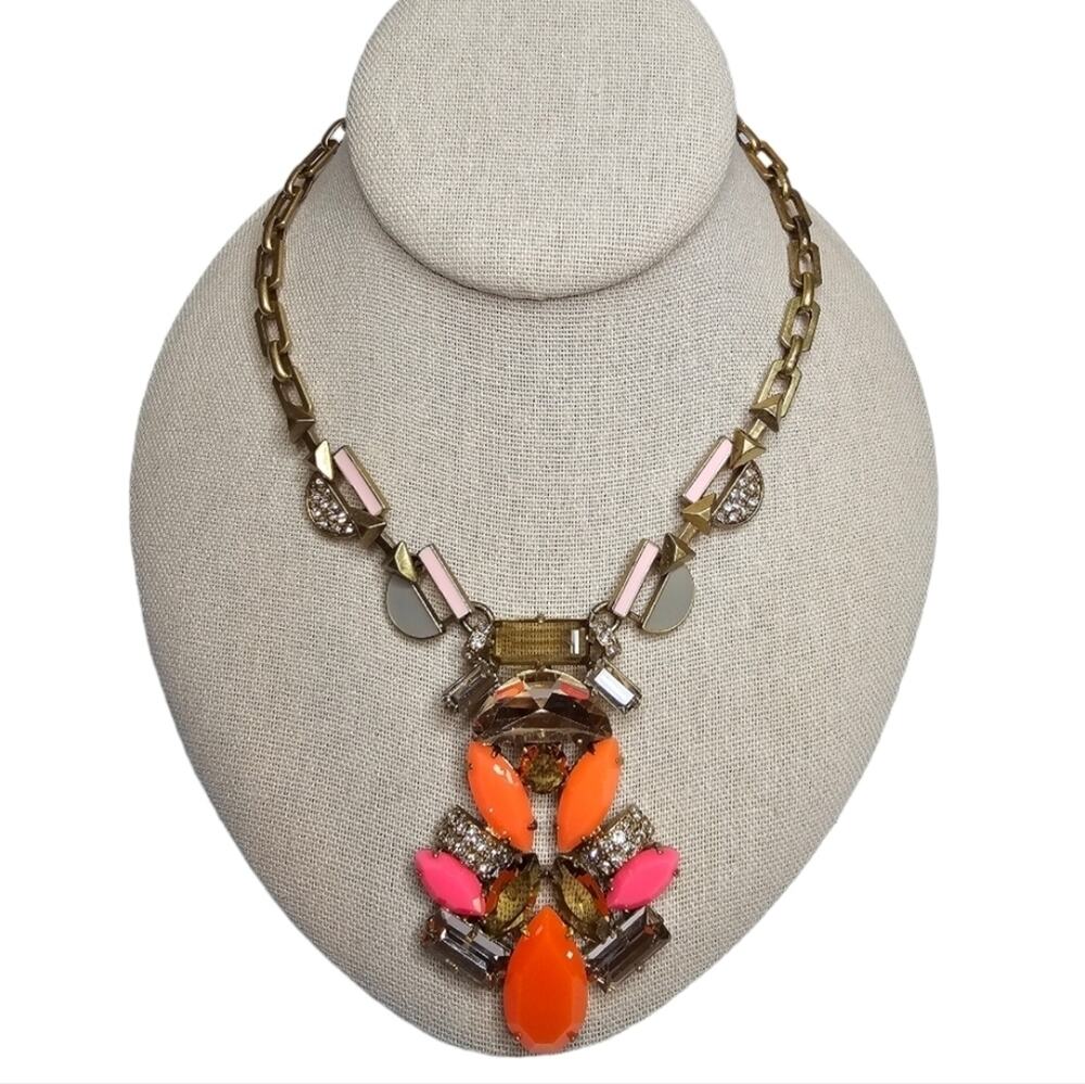 Stella & Dot Pop Geo Vibrant Pendant Statement Necklace Retired